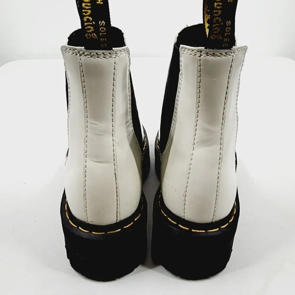 Dr. Martens 2976 Quad white Chelsea boots size 7